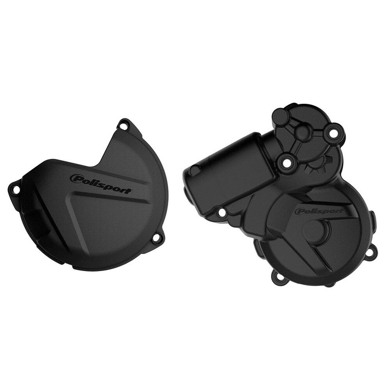 Polisport Clutch/Ignition Cover Kit – Black 90966