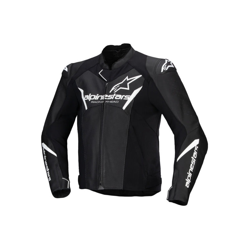 ALPINESTARS FASTER V3 AIRFLOW LEATHER JACKET – BLACK/WHITE 48