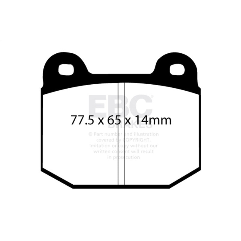 EBC 08+ Lotus 2-Eleven 1.8 Supercharged Yellowstuff Front Brake Pads