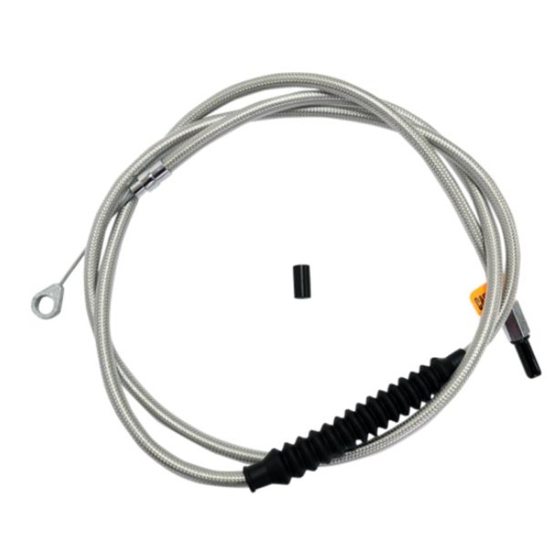 LA Choppers Braided Clutch Cables – 18in.-20in. Ape Hangers – Stainless LA-8010C19