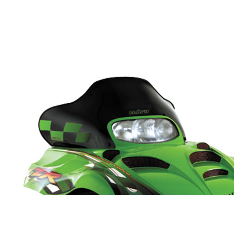Powermadd Cobra Windshield – 13.75in. – Black/Green Checks 12320